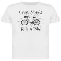 Odlične umove Vožnja biciklističkom dizajnom majica Muškarci -Mage by shutterstock, muški x-veliki