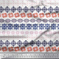 Soimoi pamučna voile tkanina Aztec Geometrijski print šivaći tkaninu širok