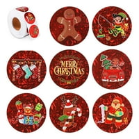 MachineHome Etikete Roll Merry Božić poklon torbe Naljepnice Dekoracija DIY CRAFT omotnica za brtve