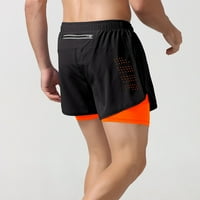 Baywell Muškarci u trčanjima za trčanje, brze suhe atletske kratke hlače s oblogom, labavo 3 '' teretane