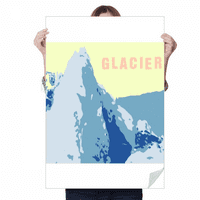Kristalizacija Glacier Dekoracija naljepnice za snijeg Poster PlayBill pozadina prozora naljepnica