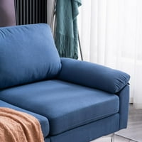 KTAXON l u obliku moderne sekcijske kaučem, kauč od tkaine sa kaučem za kaiš, 110 W kauč sa metalnim