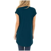 GAECUW THIRTS za ženske vrhove bluze s kratkim rukavima The Regularne fit pulover majice Majice Solid