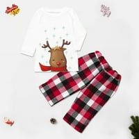 Dječji odjevni nadređeni dječji odjevni nadređeni dječji božićni odijelo Plaid Ispis Početna usluga Dječji odijelo Dobijajte božićne pidžame za obitelj plus veličine Porodični odmor Pajamas Pamuk