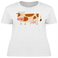 Lijepa krava crtana majica za žene - MIMage by Shutterstock, ženska mala