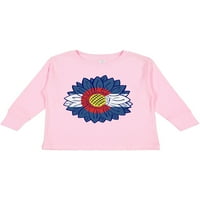 Inktastična Colorado Zastava Sunflower poklon za mali dječak ili majica dugih rukava s dugim rukavima