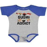 Inktastični suši ovisnik Funny sushi poklon poklon baby boy ili baby girl bodysuit