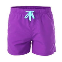 Cuoff Hlače Modne muške ljetne hlače na plaži, Sportske casunske šorc sa obrezanim hlačama Purple XL