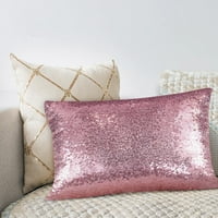 xinqinghao Početna Tekstil 11.8Â Â X19.7Â Â Sequin jastučnica za svadbenu zabavu Dekoracija sekfikova solična boja gradijentna jastučna kauč kauč jastuk ružičasta