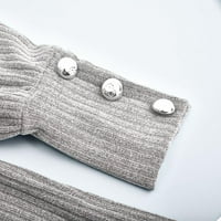 Zunfeo džemper za žene - labav fit pulover s visokim vratom dugim rukavima vrhovi čvrsti topljivi jeseni