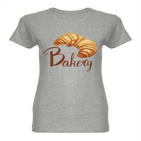 Majica Cartoon Croissant u obliku kroanta Žene -Image by Shutterstock, Ženska mala