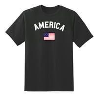 Amerika Država Zastava Sport Fan America Pride Fashion Majica Muškarci ili žene Black, XL