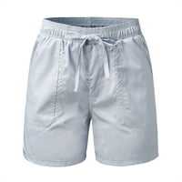 Hlače za žene Pješačke kratke hlače Čvrsta boja elastična struka vježe ljetne vode šorc sa džepovima