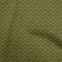 Onuone pamučne fleke tamne masline zeleni blok tkanine šivene zanatske projekte Tkanine otiske od dvorišta