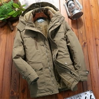 SHPWFBE jakne za muškarce zimski dugi dio plus jakna s kapuljačom