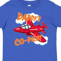 Inktastični daddys ko-pilot za Day Day Dayr Toddler Boy ili Majica Toddler