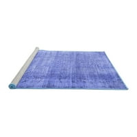 Ahgly Company Machine Persible Centrable Square Sažetak Plava prostirke savremene površine, 8 'Trg