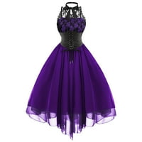 CLLIOS mam haljina za žene modni gotički stil seksi banketske festivalske haljine čipke šifonske haljine