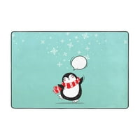 Područje prostirke Doormat Christmas Penguin Facescloth Neklizajući kat Dizalica za dnevni boravak Supoje