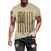 Muška majica Dan nezavisnosti Zastava Casual Soft Usposovi majice kratkih rukava za muškarce