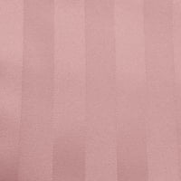 Ultimate Textile Satin-Stripe Squarecloth - za vjenčanje i ugostiteljstvo, hotel ili kućna blagovaonica, prašnjava ruža ružičasta