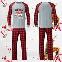 Daznico Family Božić PJS Podešavanje božićno pismo plaćeno otisnog porodice pidžama set Početna Odjeća