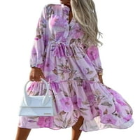 Paille dame gumbi Havajska dugačka haljina Bohemian Holiday ljeto Plaža Sundress A Line Travel Majice