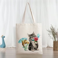 Mačka Slatka printa uzorak torba Boxing pokloni za ljubitelje boksera Tote torba boks Bag za ženu Žene