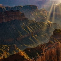 Nacionalni park Canyon Arizona-Grand Canyon North Rim od Grand Canyon na izlasku iz Sunrisea od Galementarke