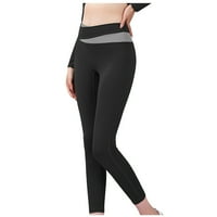 Penskeiy joga hlače Ženska boja blokiranje u boji Podizanje hip vježbanja u fitness učvršćene joge hlače