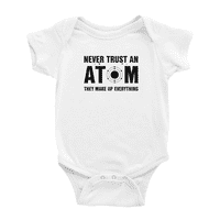 Nikad ne verujte atomu koji čine sve slatka odjeća za bebe BodySuits Boy djevojka uniseks