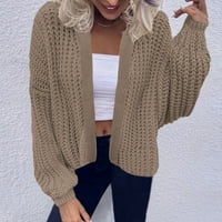 Ženski džemper za pletenje na dugim rukavima preveliki pleteni kardigani ženski džemper kaput b m