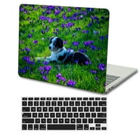 Kaishek za MacBook Pro S Case - Izdanje model A A A A A1708, plastična zaštitna futrola tvrda poklopac + crna poklopac tastature, cvijet 0457