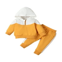 Arvbitana Baby Boy Outfits patentni hoodie duks Top + patchwork hlače set odjeće