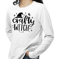 Crafty vještica majica s dugim rukavima Unise 4x-velika bijela