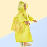 Žuta Dečji kišni pončo za višekratnu upotrebu Kidskog kaputa prijenosni vodootporni kaputić elastična