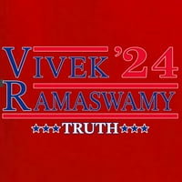 Wild Bobby Vivek Ramaswamy Truth kampanja Crvena bijela i plava politička žena Slim Fit Junior Tee, Crvena, X-velika