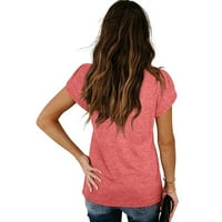 Ljetne ženske maslačke tiskane majice V-izrez Tunic Tops Vintage majice Ležerne bluze za latinu rupu