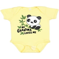 Inktastic moja baka voli - slatka panda poklon baby boy ili baby girl bodysuit