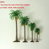 Palmine stabla kišnim scenografijom kokosova palma model modelira stabla