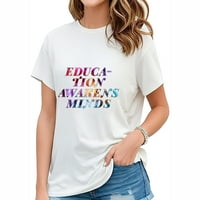 Poučavanje kafe ponovite na povratak u školske poklone Ženska majica grafičke ispisa - udobna i modna