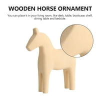Hemoton Dekorativni drveni konjički konjički model šik orah konja ukras za dom