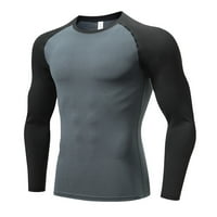 Tosmy muns majica Muški utečeni fitnes fitness sportski trening dugih rukava majica za muškarce