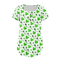 Grafički T majice St Patricks Dnevna majica za žene Ljeto Ležerne prilike plus veličina Vrh slatka ispis