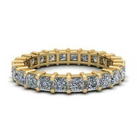 Prirodno 2,70ct Princess Cut Diamond zajednički zajednički ženski godišnjica vjenčanja vječna bend prstena