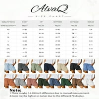 ALVAQ ženske kratke kratke hlače za kratke hlače Pamučni elastični šorc