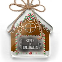 Ornament tiskan jednostrana kraljica Halloween Halloween proganjati cvjetaju božićno neonblond