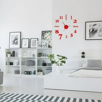 Kućni dekor Clearence Udobni i kreativni DIY zidni sat bez probijanja, personalizirani dnevni boravak, sat spavaćih soba, tihi digitalni sat, ukrasni zidni sat