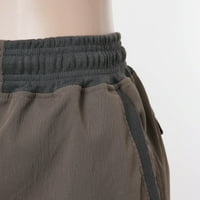 4. jula Široke pantalone za noge Žene Petite Dame Casual High Squalov Pokačeći kaišne kratke hlače Žene