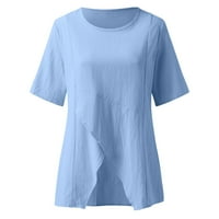 Košulje s kratkim rukavima za žene plus veličine Žene Ležerne prilike dugih rukava s dugim rukavima bluza s bluzama